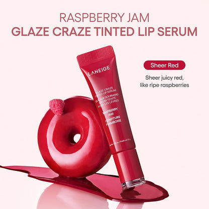 Laneige Glaze Craze Tinted Lip Serum Raspberry 4