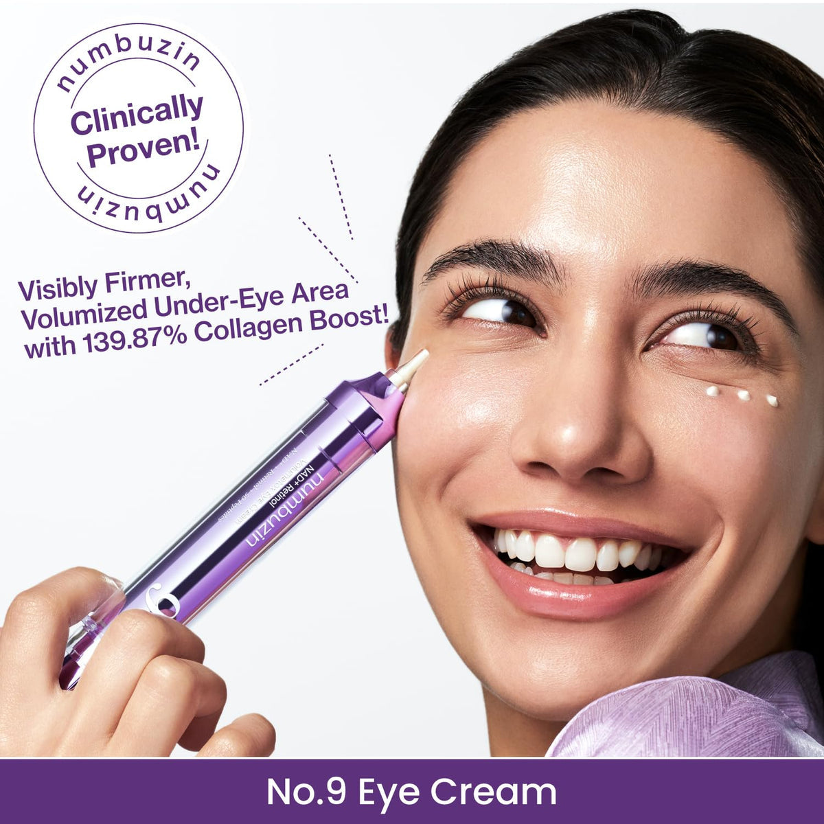 Numbuzin - No.9 NAD+ Retinol Volumetox Eye Cream 10ml
