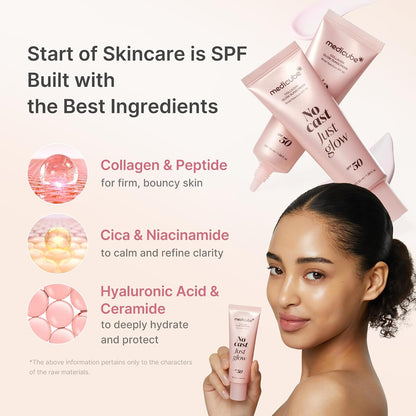 Medicube Collagen No Cast Just Glow Sunscreen SPF50 PA++++ - 50ml