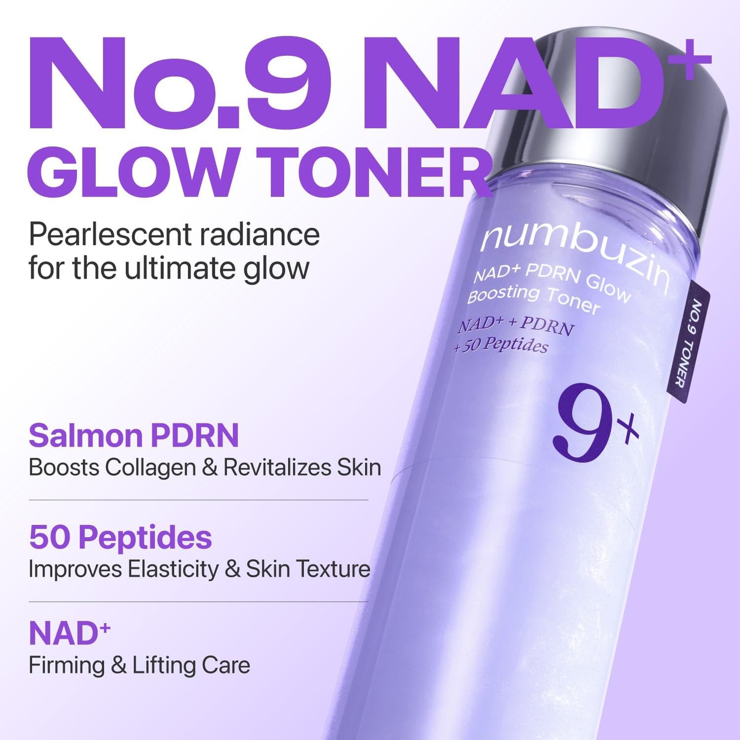 Numbuzin - No.9 NAD+ PDRN Glow Boosting Toner