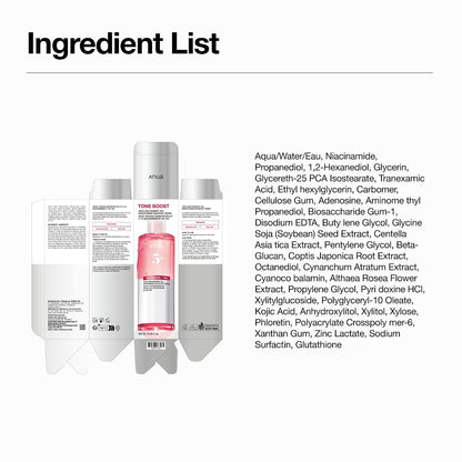 Anua 5+ Niacinamide TXA Brightening Booster Toner 250ml