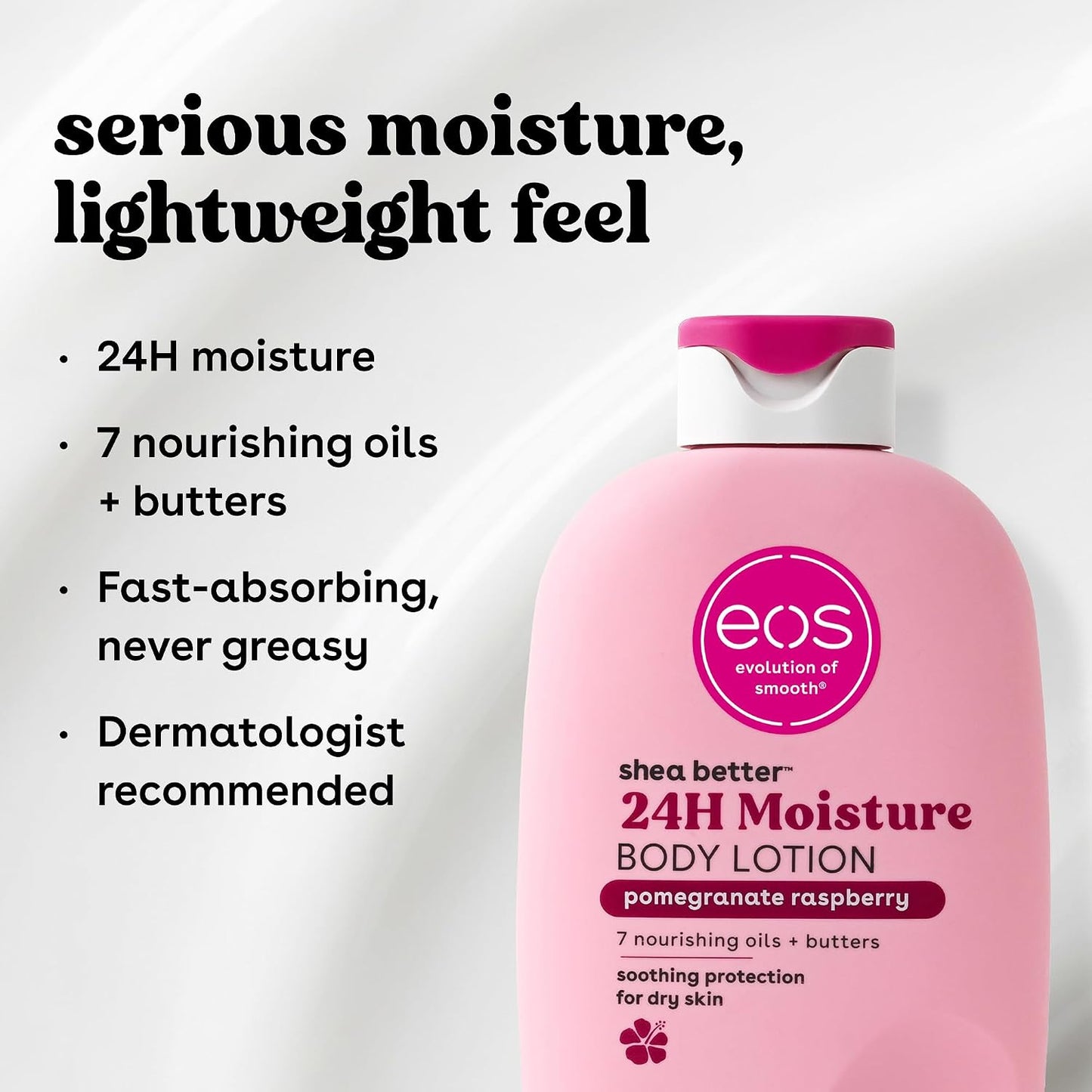 EOS - 24H Moisture Body Lotion, Pomegranate Raspberry,(473 ml)