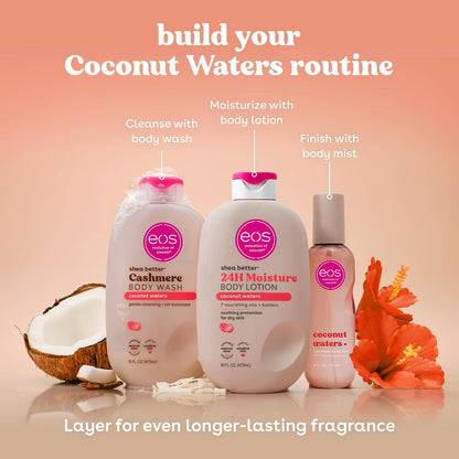 EOS - 24H Moisture Body Lotion, Coconut Waters,(473 ml)