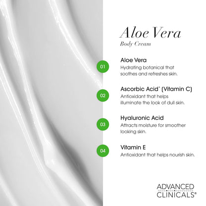 Advanced Clinicals Aloe Vera Soothe + Recover Cream 4