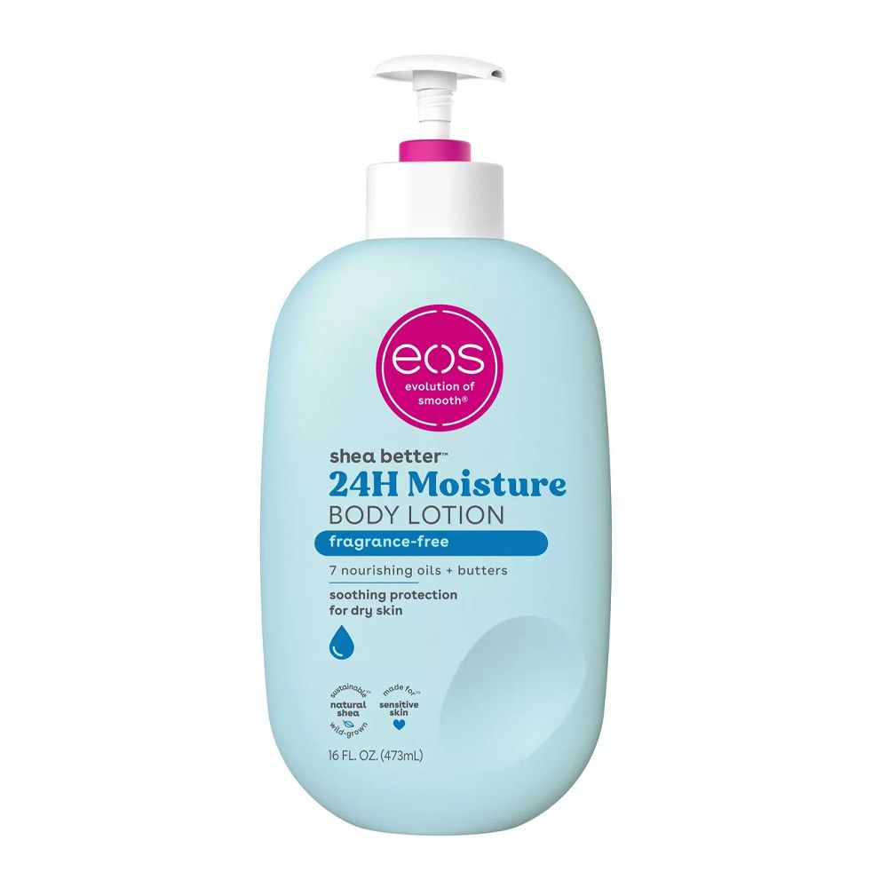 EOS - Sensitive Skin Body Lotion - Fragrance-Free, 48-Hour Moisture, (473ml)