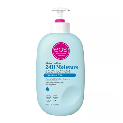 EOS - Sensitive Skin Body Lotion - Fragrance-Free, 48-Hour Moisture, (473ml)