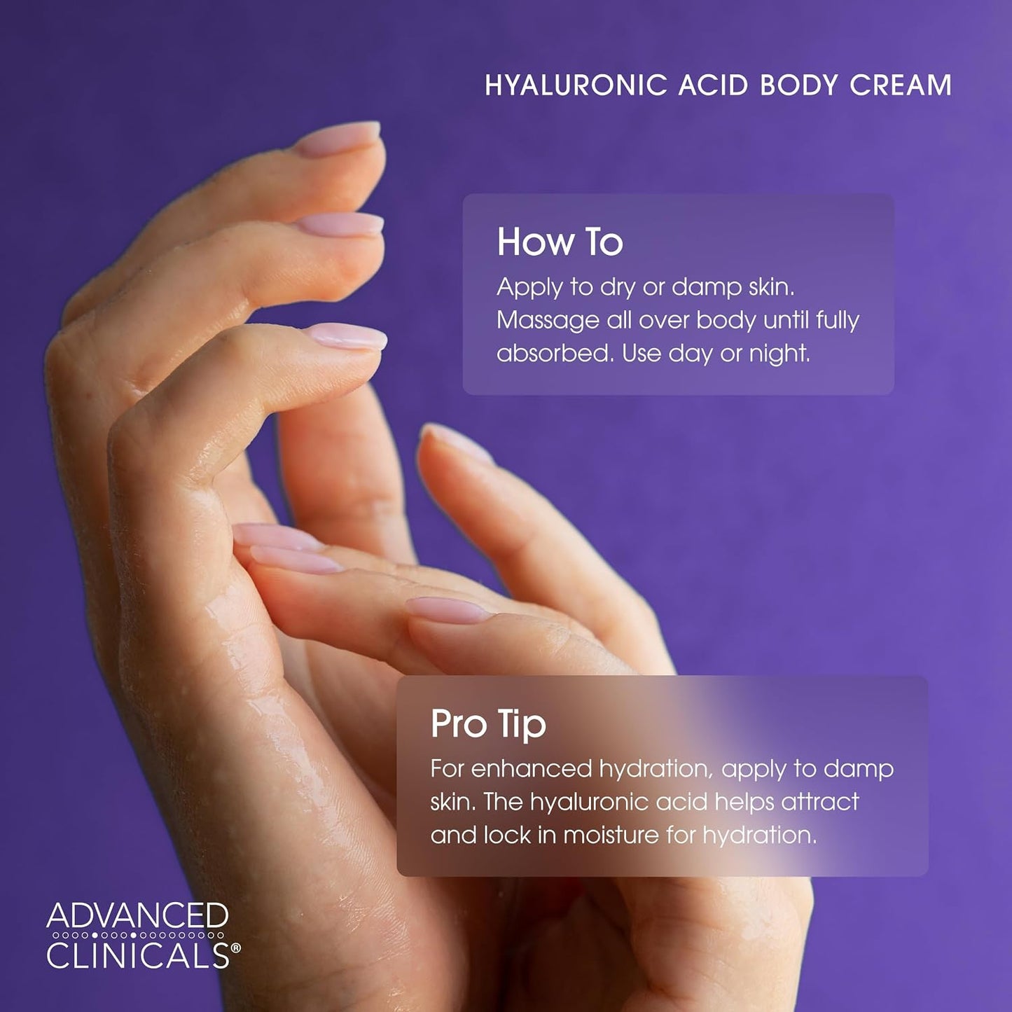 Advanced Clinicals - Hyaluronic Acid Instant Skin Hydrator 454grams