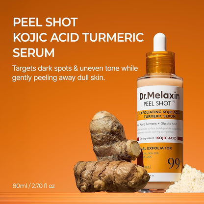 Peel Shot Exfoliating Kojic Acid Turmeric Serum – 80ml