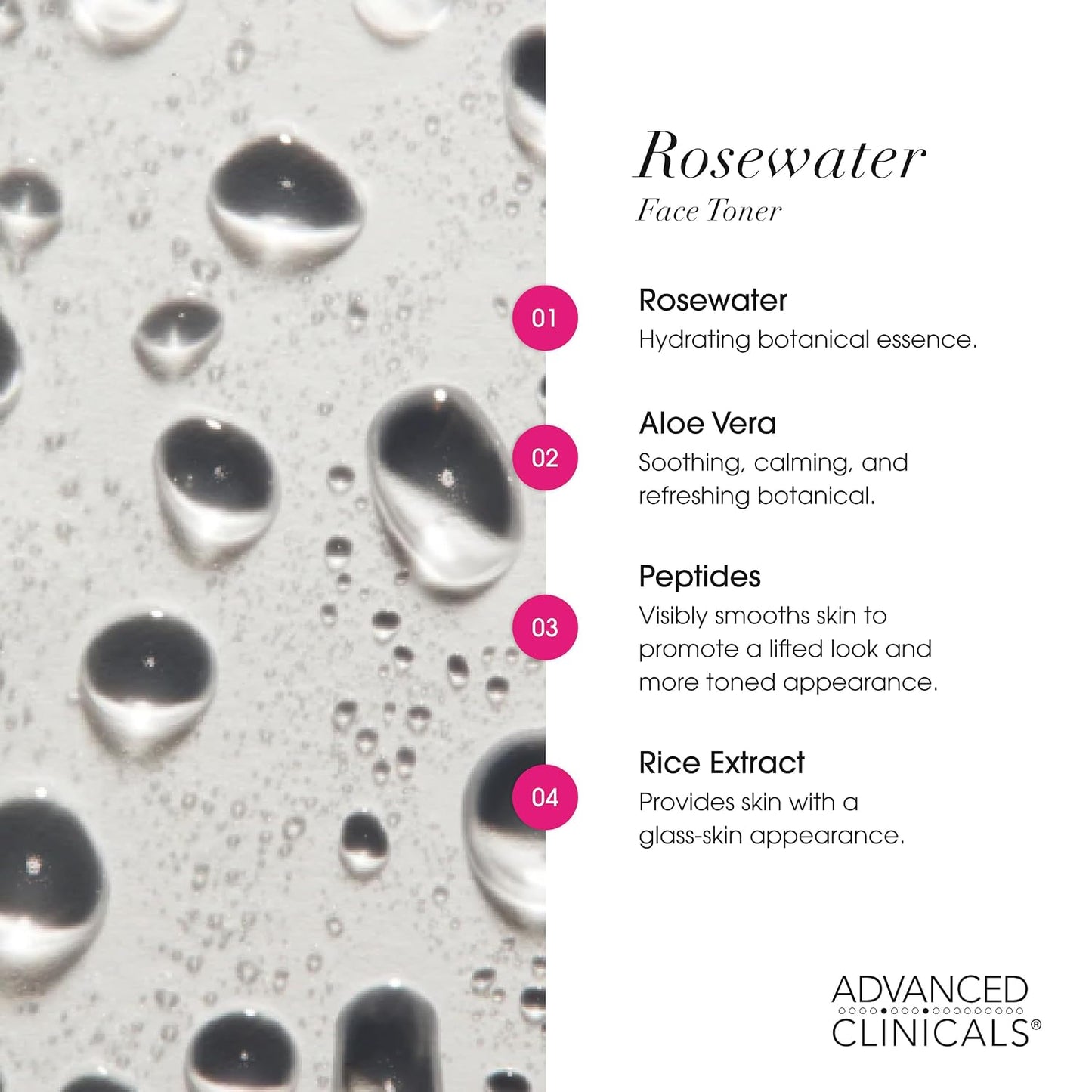 Advanced Clinicals Rosewater Toner 4