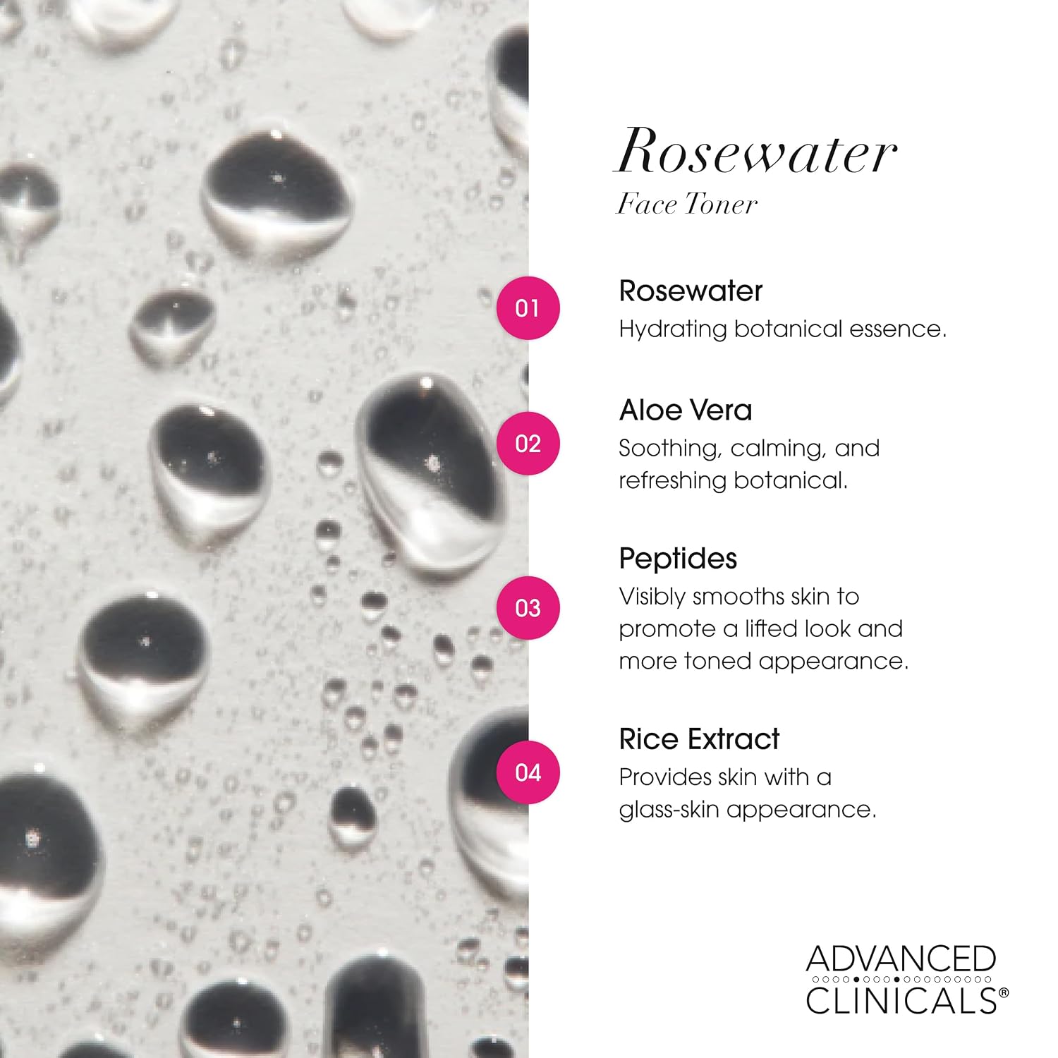 Advanced Clinicals Rosewater Toner 4