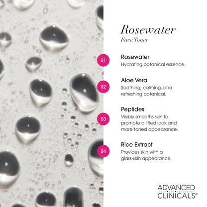 Advanced Clinicals Rosewater Toner 4