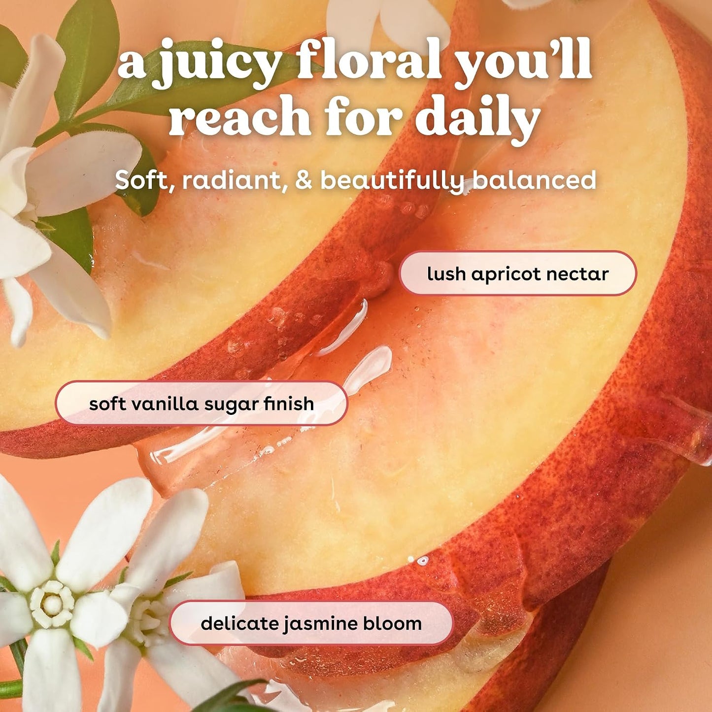 EOS - 24H Moisture Body Lotion, Jasmine Peach,(473 ml)