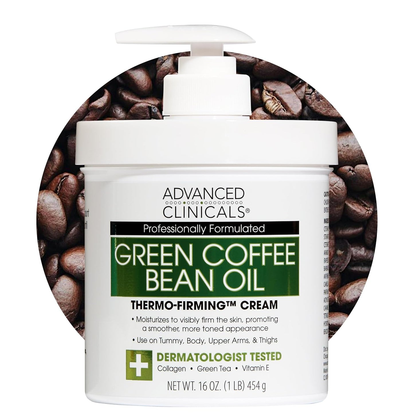 Advanced Clinicals Green Coffee Bean Oil Thermo-Firming Cream 1