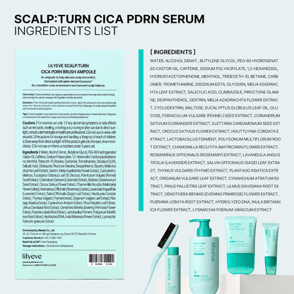 LILYEVE Scalp Turn Cica PDRN Brush Ampoule 9