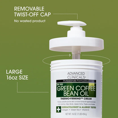 Advanced Clinicals Green Coffee Bean Oil Thermo-Firming Cream 3