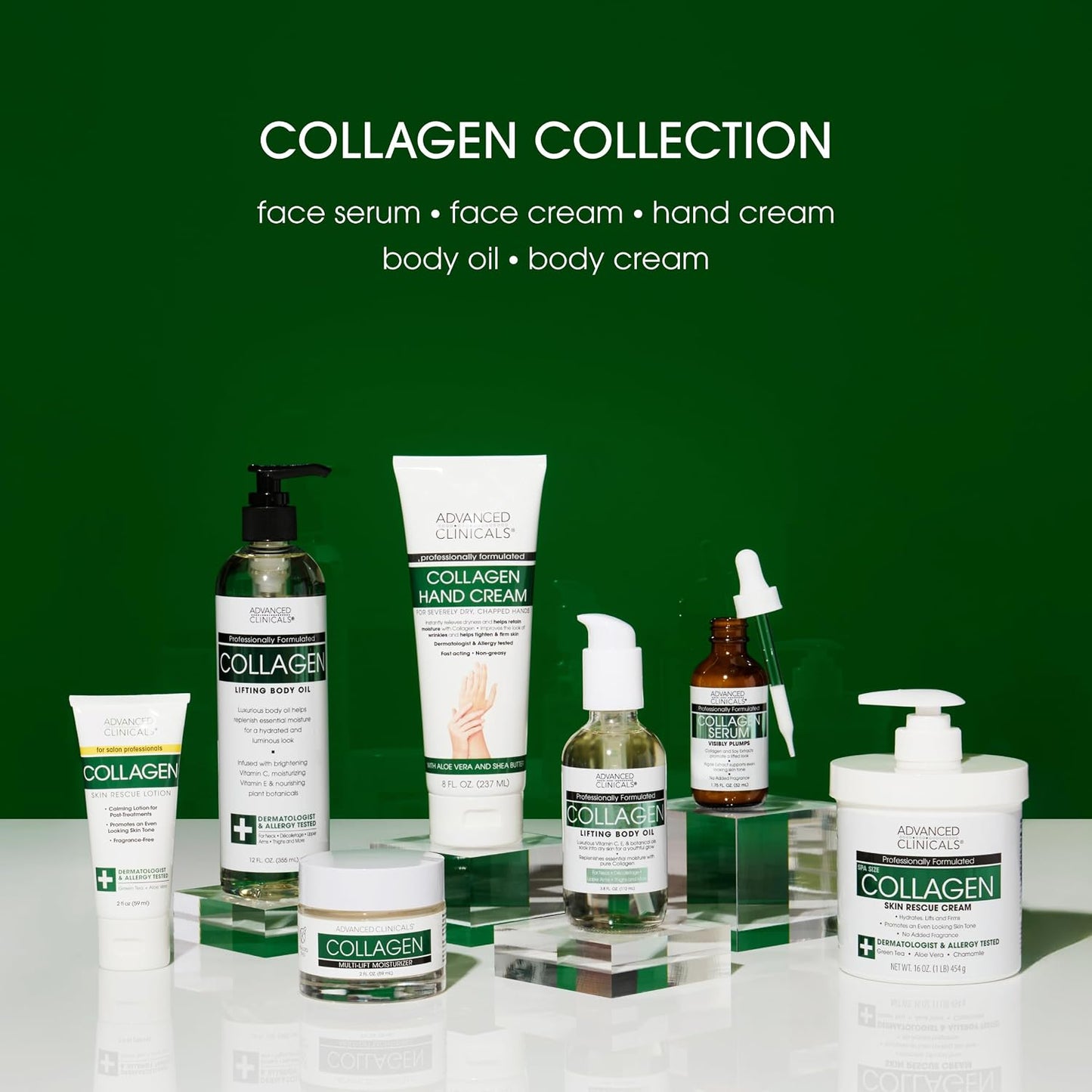 Advanced Clinicals - Collagen Skin Rescue Cream 454grams