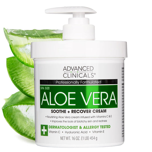 Advanced Clinicals Aloe Vera Soothe + Recover Cream 1