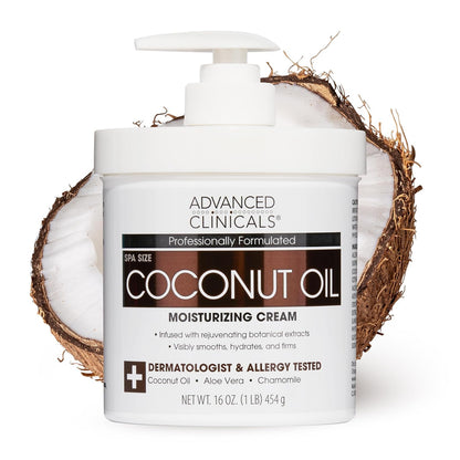 Advanced Clinicals - Coconut Oil Moisturizing Cream 454grams