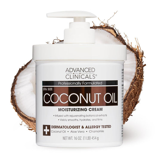 Advanced Clinicals - Coconut Oil Moisturizing Cream 454grams