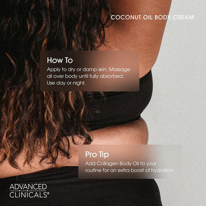 Advanced Clinicals - Coconut Oil Moisturizing Cream 454grams