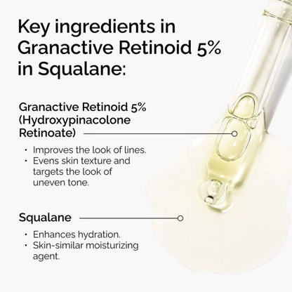 Granactive Retinoid 5% in Squalane - 1 oz / 30 ml