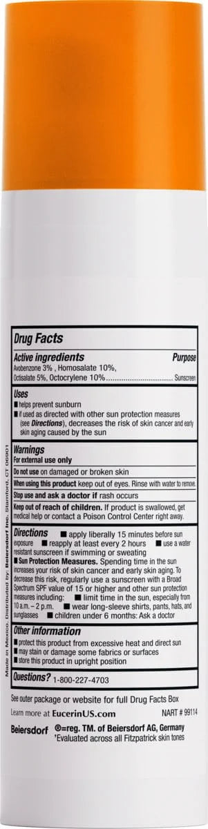 Eucerin Sun Tinted Age Defense SPF 50 Face Sunscreen Lotion with Hyaluronic Acid