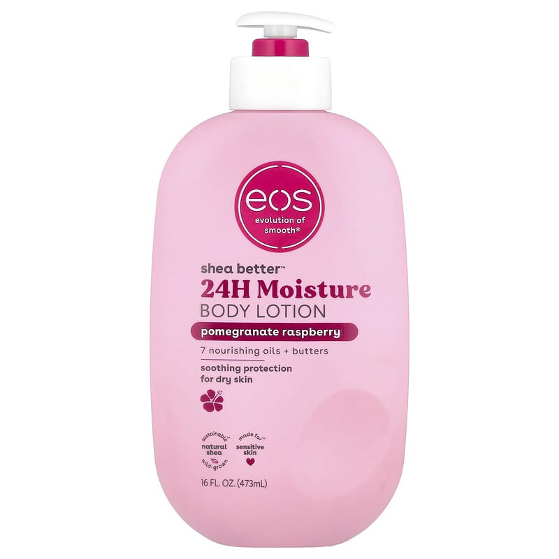 EOS - 24H Moisture Body Lotion, Pomegranate Raspberry,(473 ml)