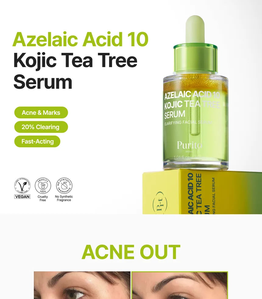Purito SEOUL - Azelaic Acid 10 Kojic Tea Tree Serum