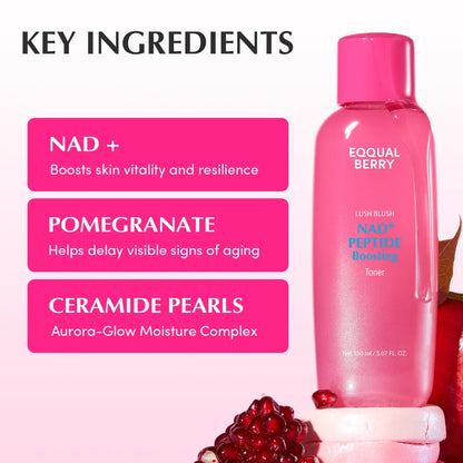 EQQUALBERRY - NAD+ Peptide Boosting Toner