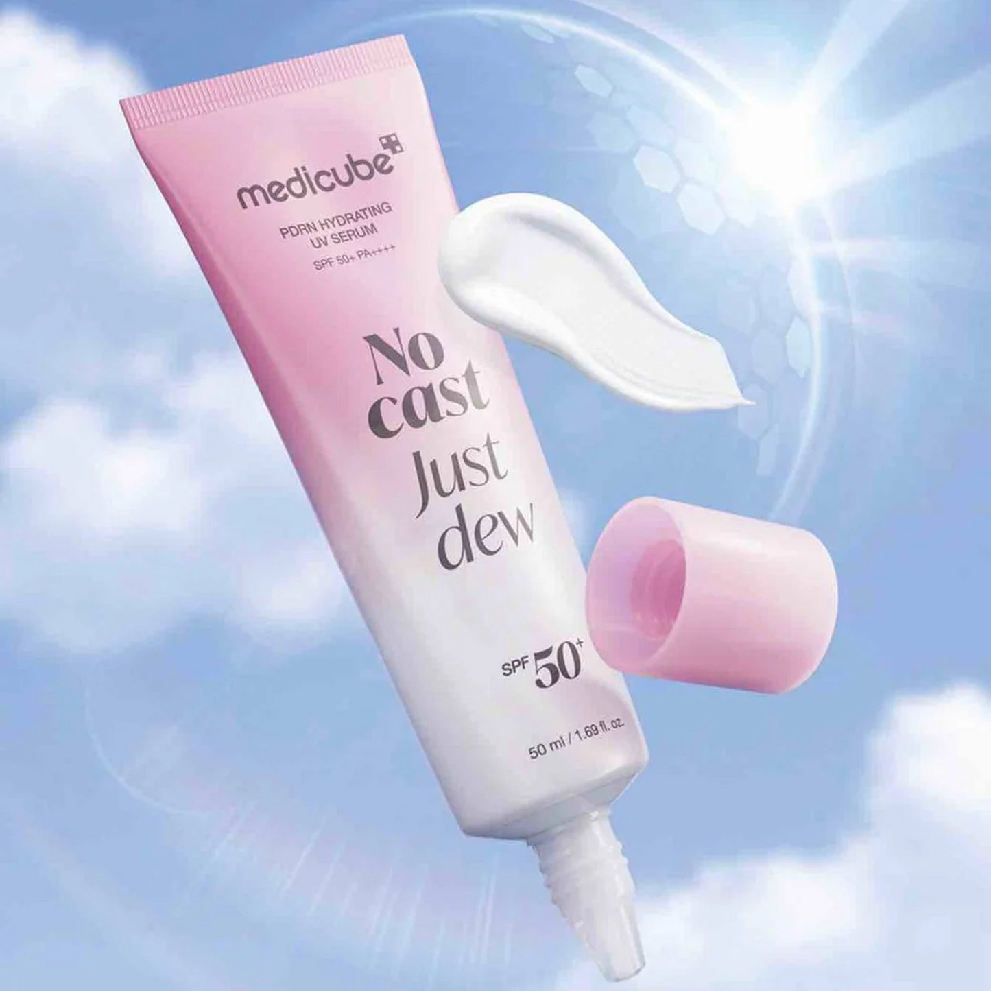 Medicube No Cast Just Dew PDRN Hydrating UV Serum (SPF50+ PA++++) - 50ml