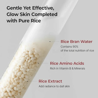 Peel shot glow white rice toner