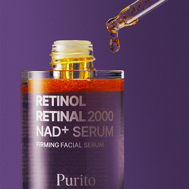Purito Retinol Retinal 2000 NAD+ Serum dropper