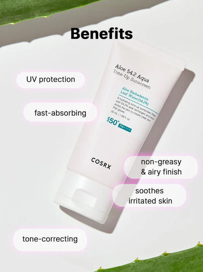 Aloe 54.2 Aqua Tone-Up Sunscreen_SPF50 PA++++ ml
