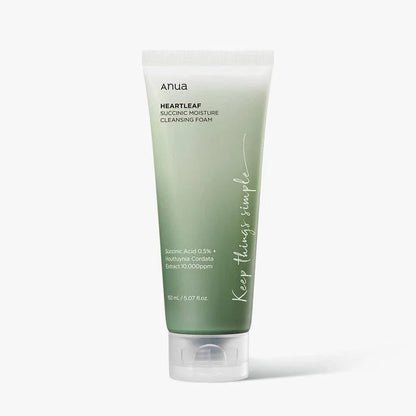Anua - Heartleaf Succinic Moisture Cleansing Foam