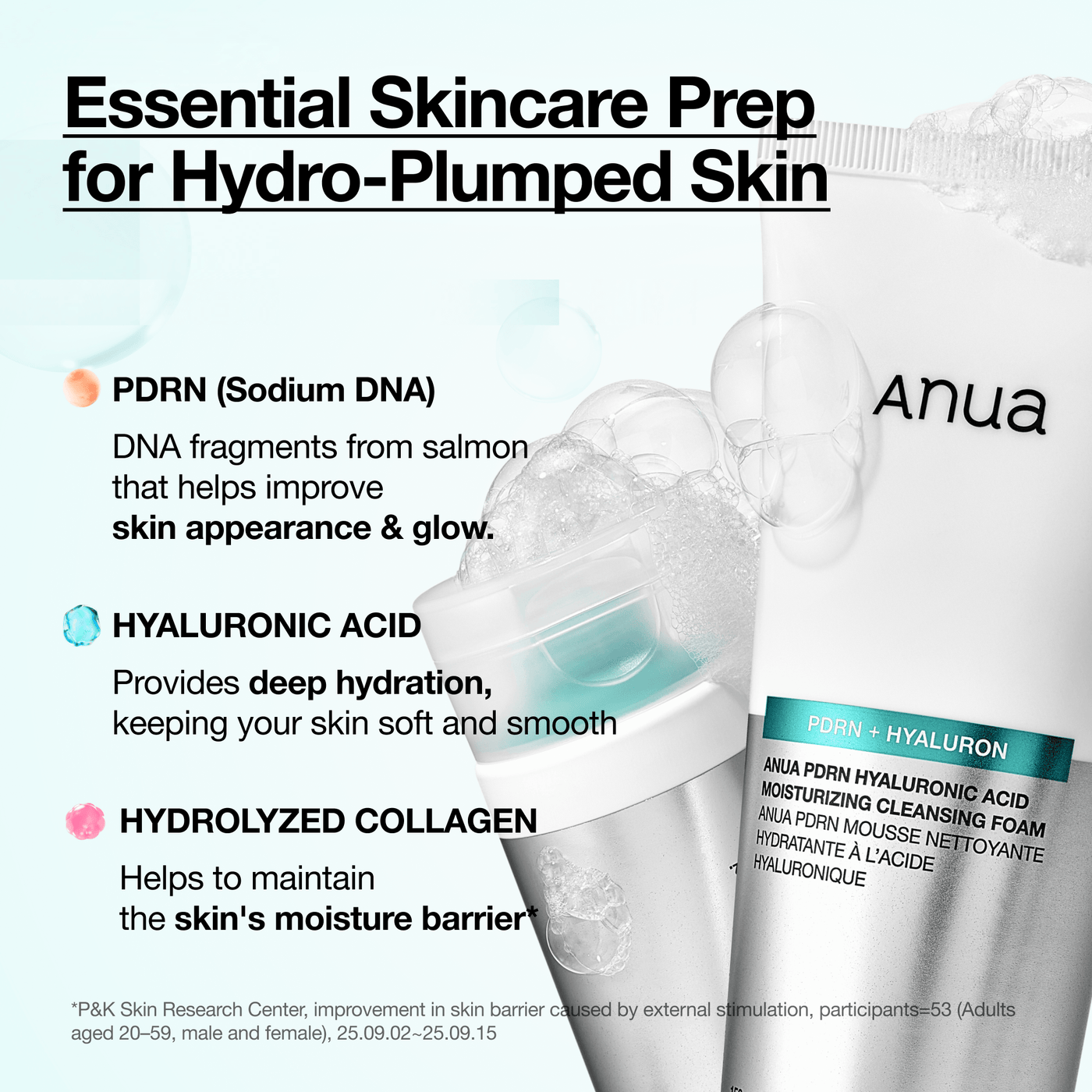 PDRN Hyaluronic Acid Moisturizing Cleansing Foam (150ml)