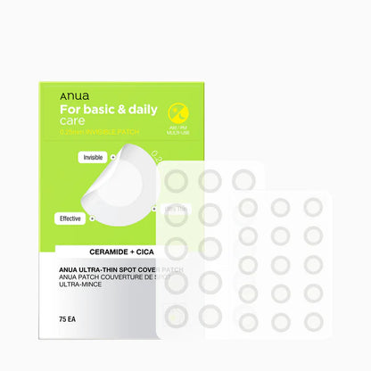 Anua Ultra-Thin Spot Cover Patch Invisible Hydrocolloid Acne Patches, Soothes & Reduces Breakouts