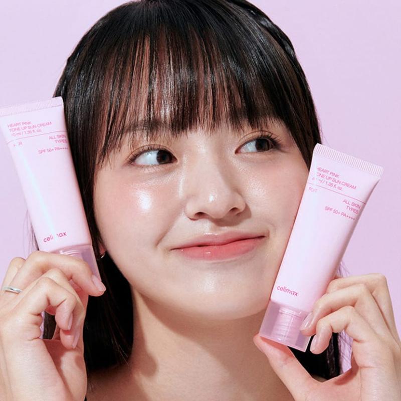 celimax Heart Pink Tone Up Sun Cream 3