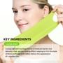 Dr.Melaxin Cactox Cooling V-UP Mask applied on jawline