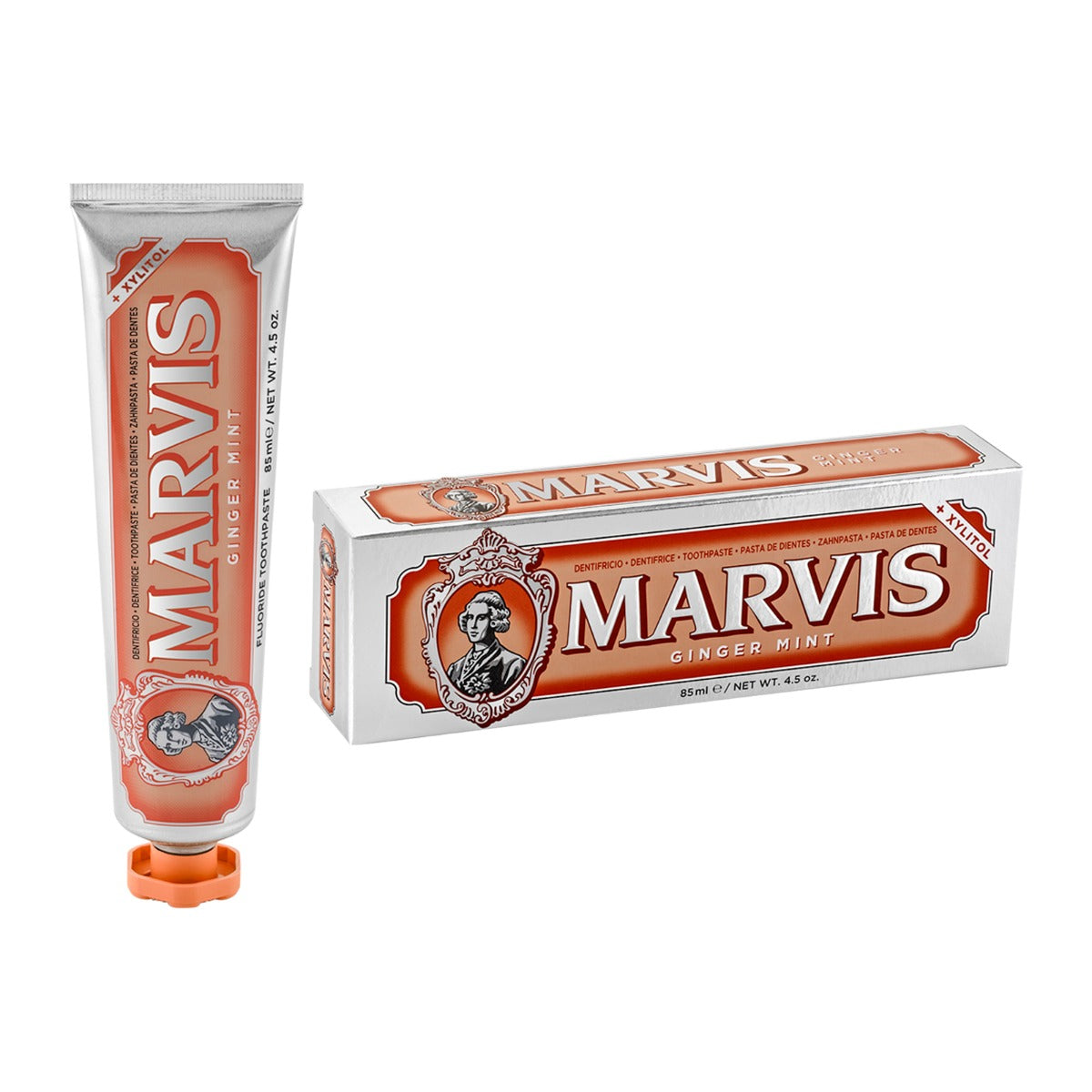Marvis Ginger Mint Toothpaste 85ml with packaging