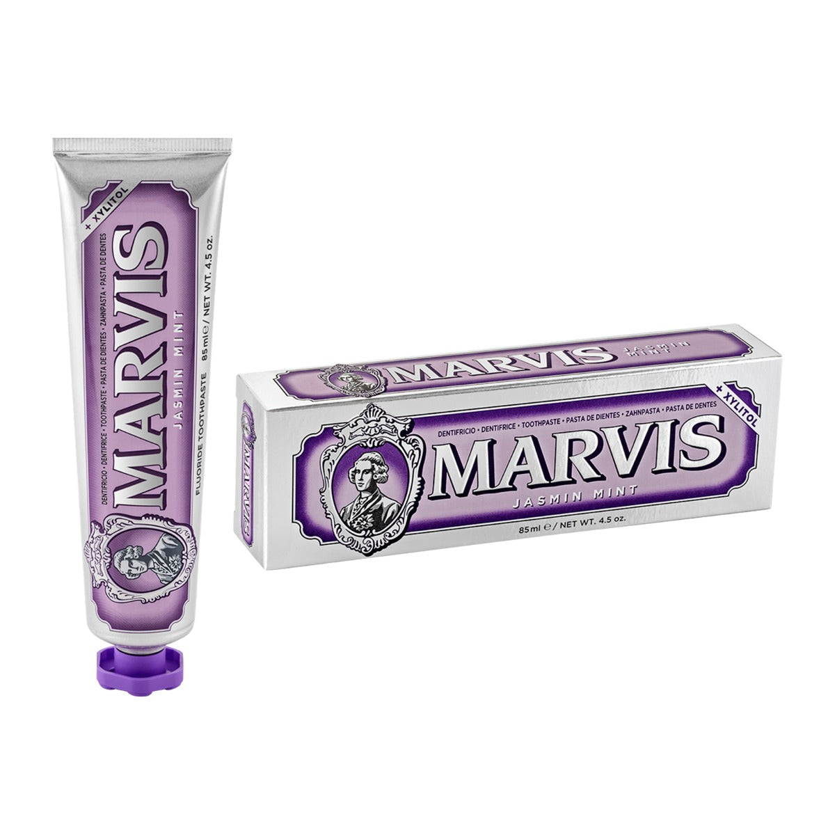 Marvis Jasmin Mint Toothpaste 85ml with packaging