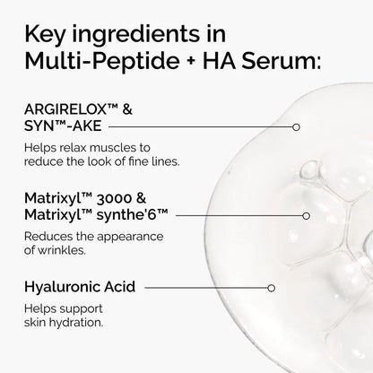 Multi-Peptide + HA Serum - 1 oz / 30 ml